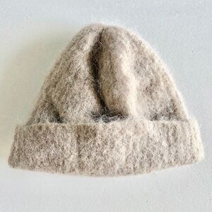 89%  Grey ALPACA Beanie  Made in the USA Unisex GUC